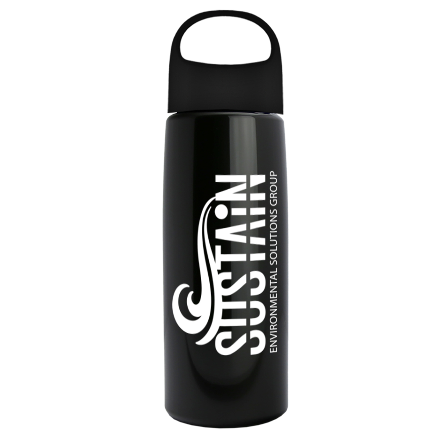 26 Oz. Metalike Flair Bottle w/Oval Crest Lid 1