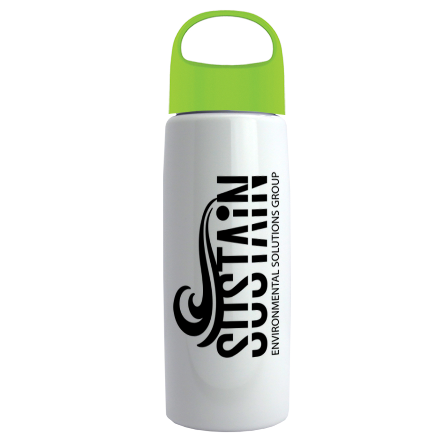 26 Oz. Metalike Flair Bottle w/Oval Crest Lid 1