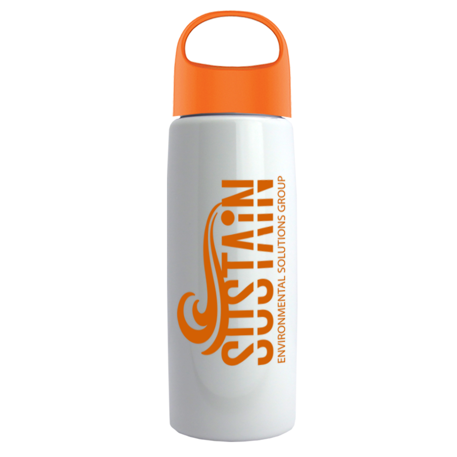 26 Oz. Metalike Flair Bottle w/Oval Crest Lid 1