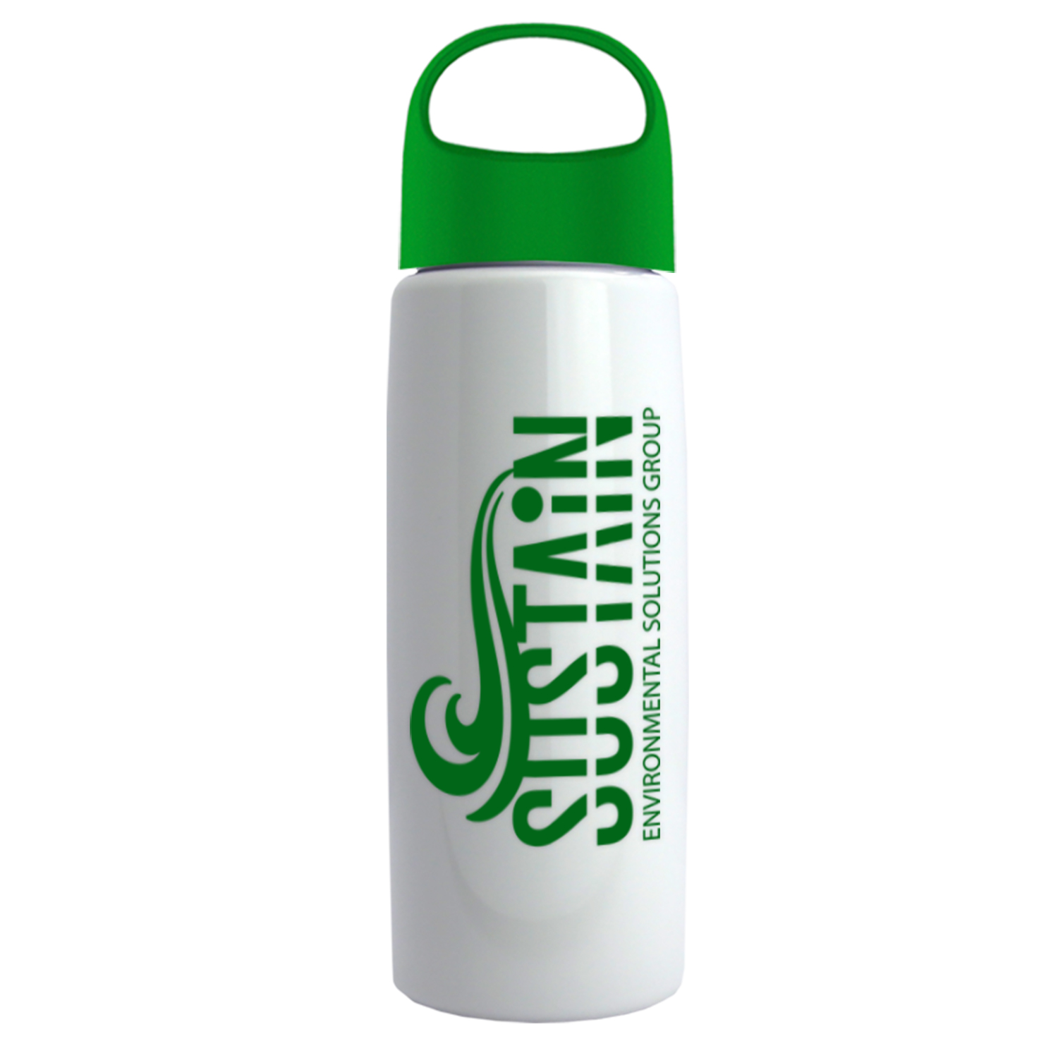 26 Oz. Metalike Flair Bottle w/Oval Crest Lid 1