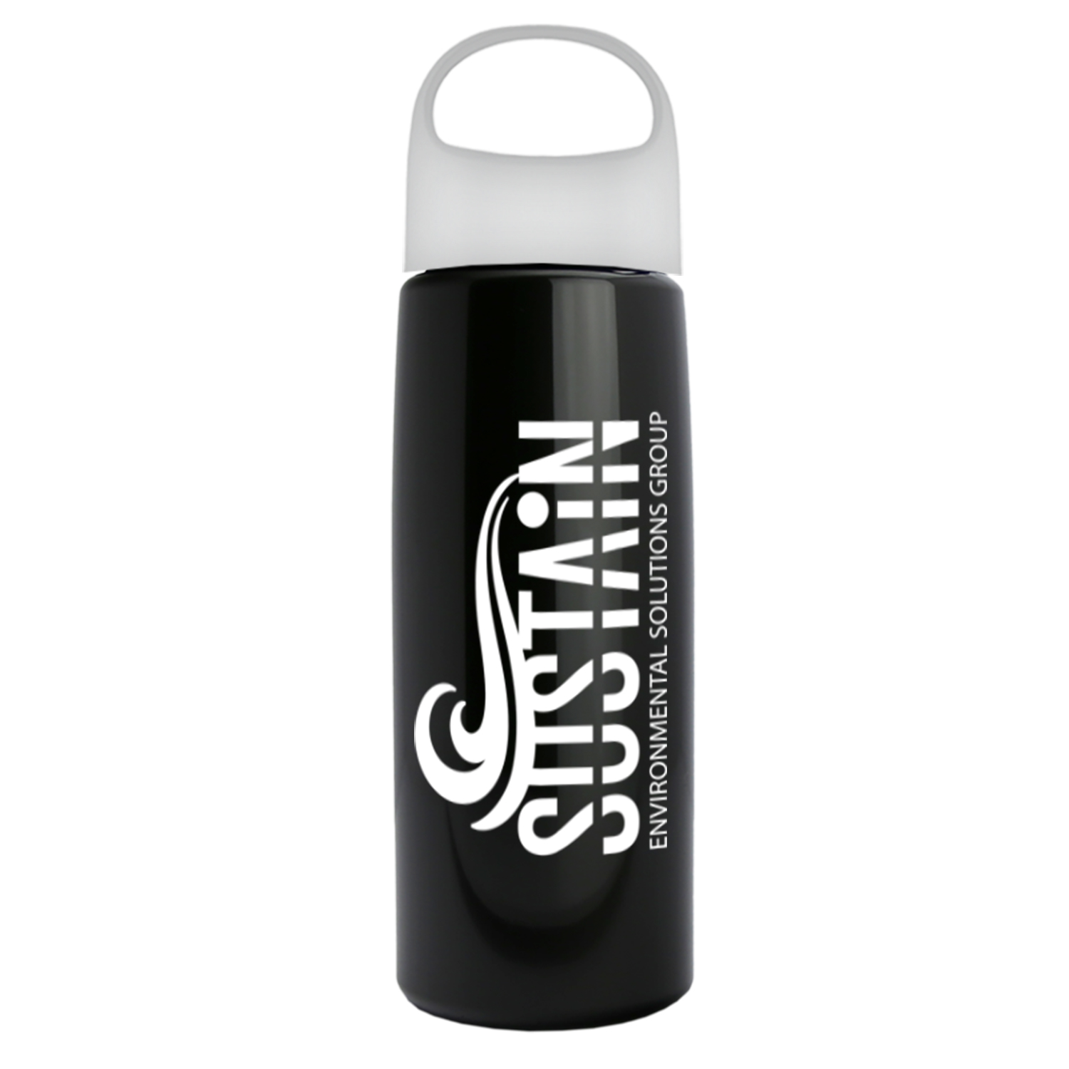 26 Oz. Metalike Flair Bottle w/Oval Crest Lid 1