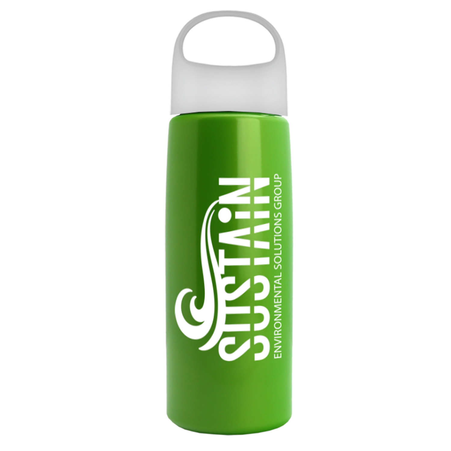 26 Oz. Metalike Flair Bottle w/Oval Crest Lid 1
