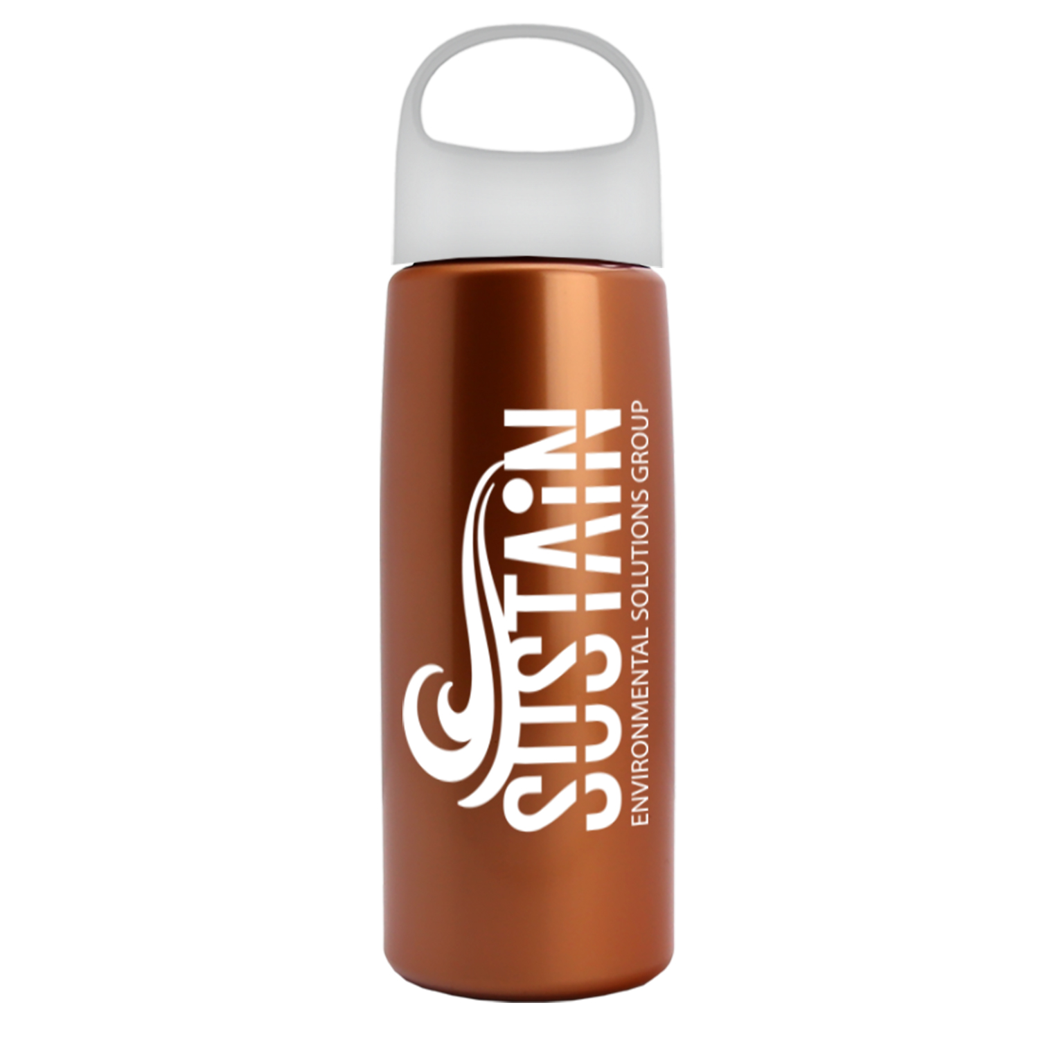 26 Oz. Metalike Flair Bottle w/Oval Crest Lid 1