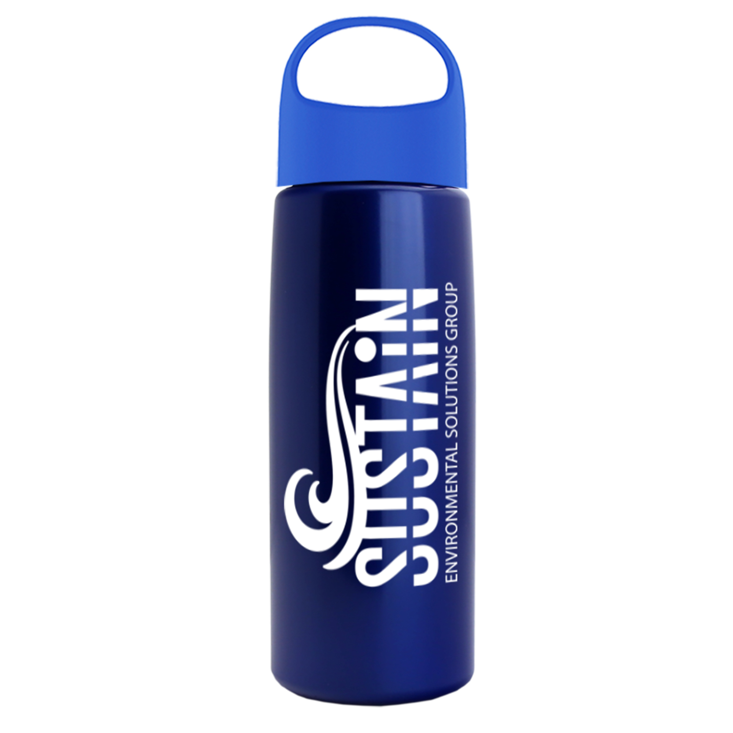 26 Oz. Metalike Flair Bottle w/Oval Crest Lid 1