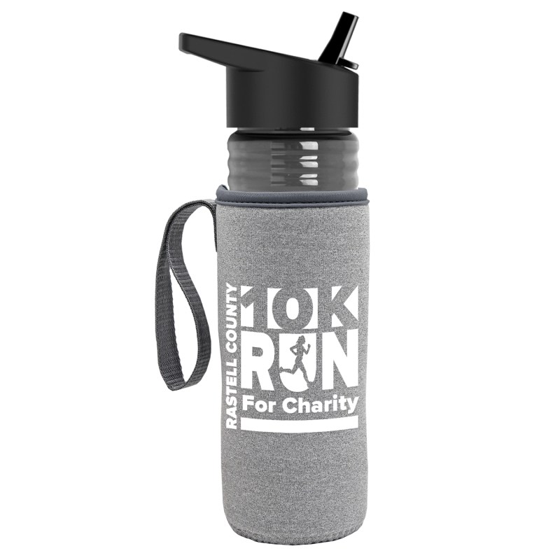 The Lifeguard - 24 Oz. Pete Bottle With Flip Straw Lid 1 The Lifeguard - 24 Oz. Pete Bottle With Flip Straw Lid 1