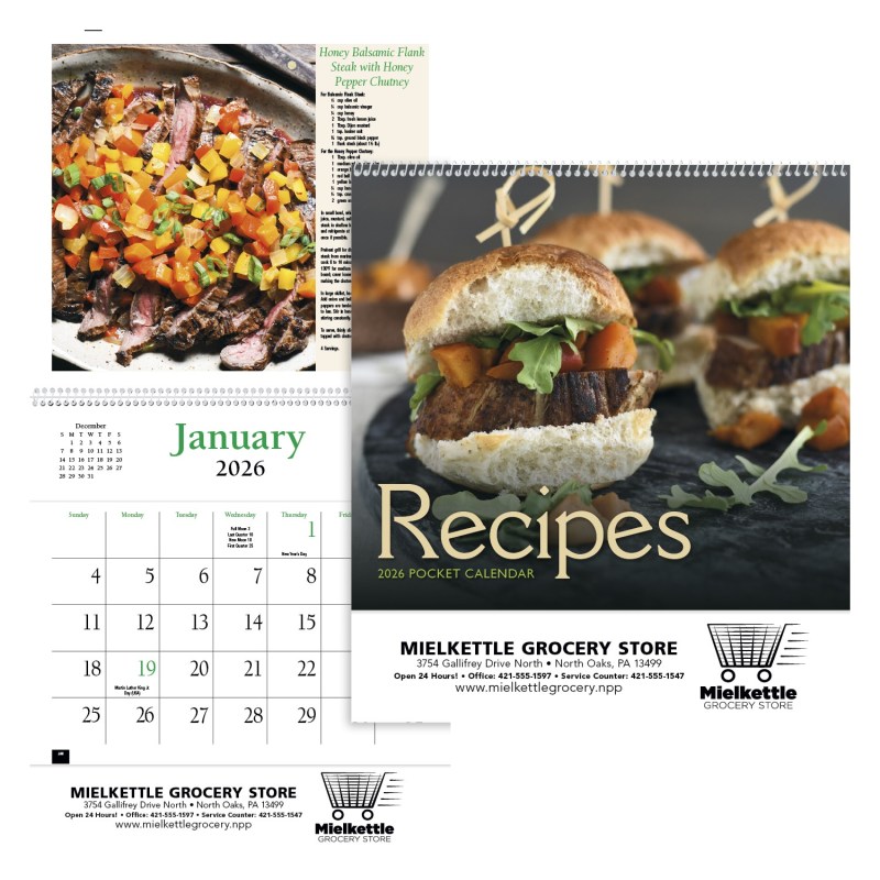 HotLine® Products Recipe Pocket Calendar 2 HotLine® Products Recipe Pocket Calendar 2