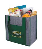 Good Value™ Laminated Heathered Non-Woven Grocery Tote 2 Good Value™ Laminated Heathered Non-Woven Grocery Tote 2