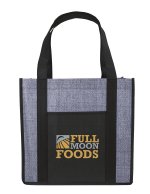 Good Value™ Laminated Heathered Non-Woven Grocery Tote - 16232 red image Good Value™ Laminated Heathered Non-Woven Grocery Tote - 16232 red image