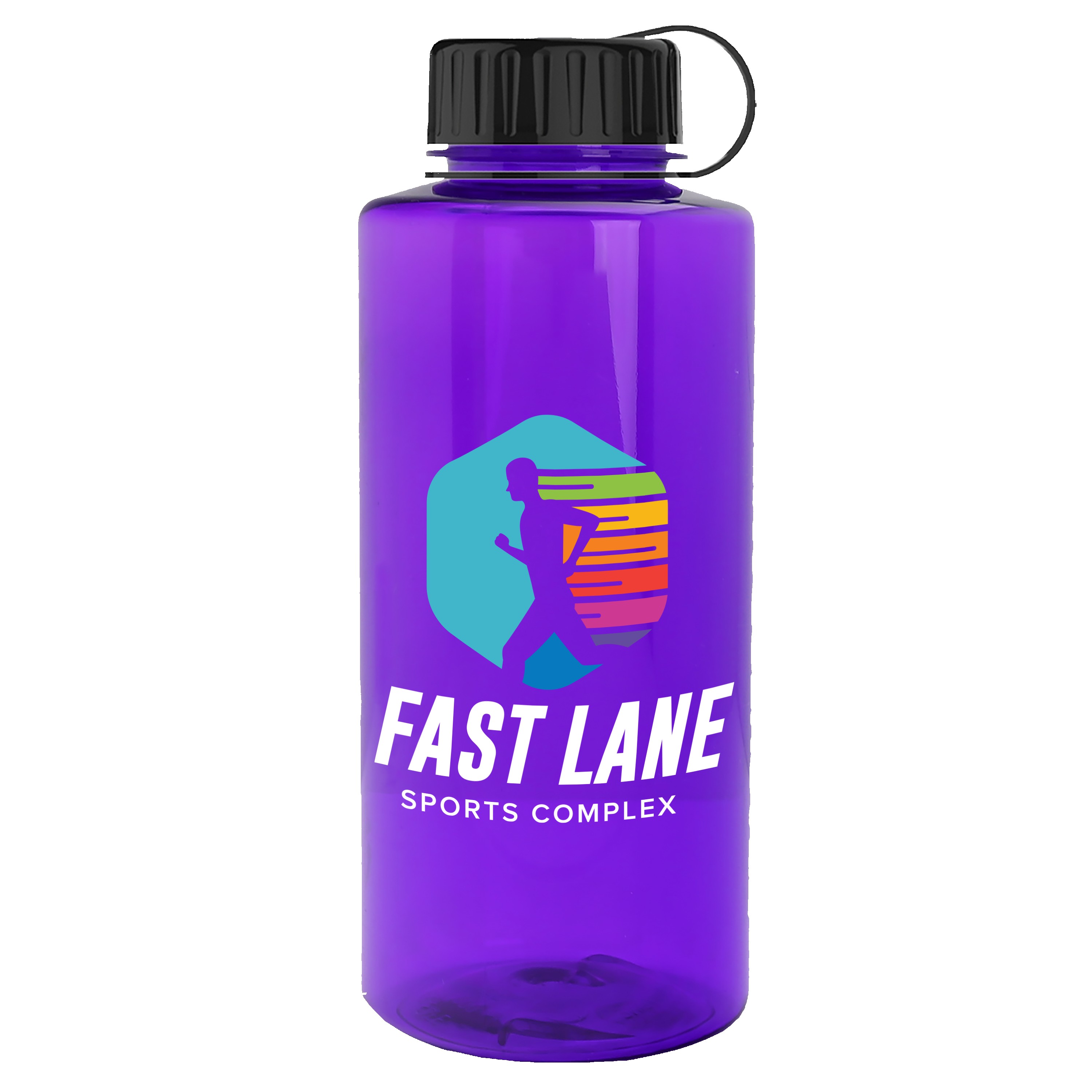 Garyline® Mountaineer Tritan® Renew Bottle with Tethered Lid - 36 oz. 2