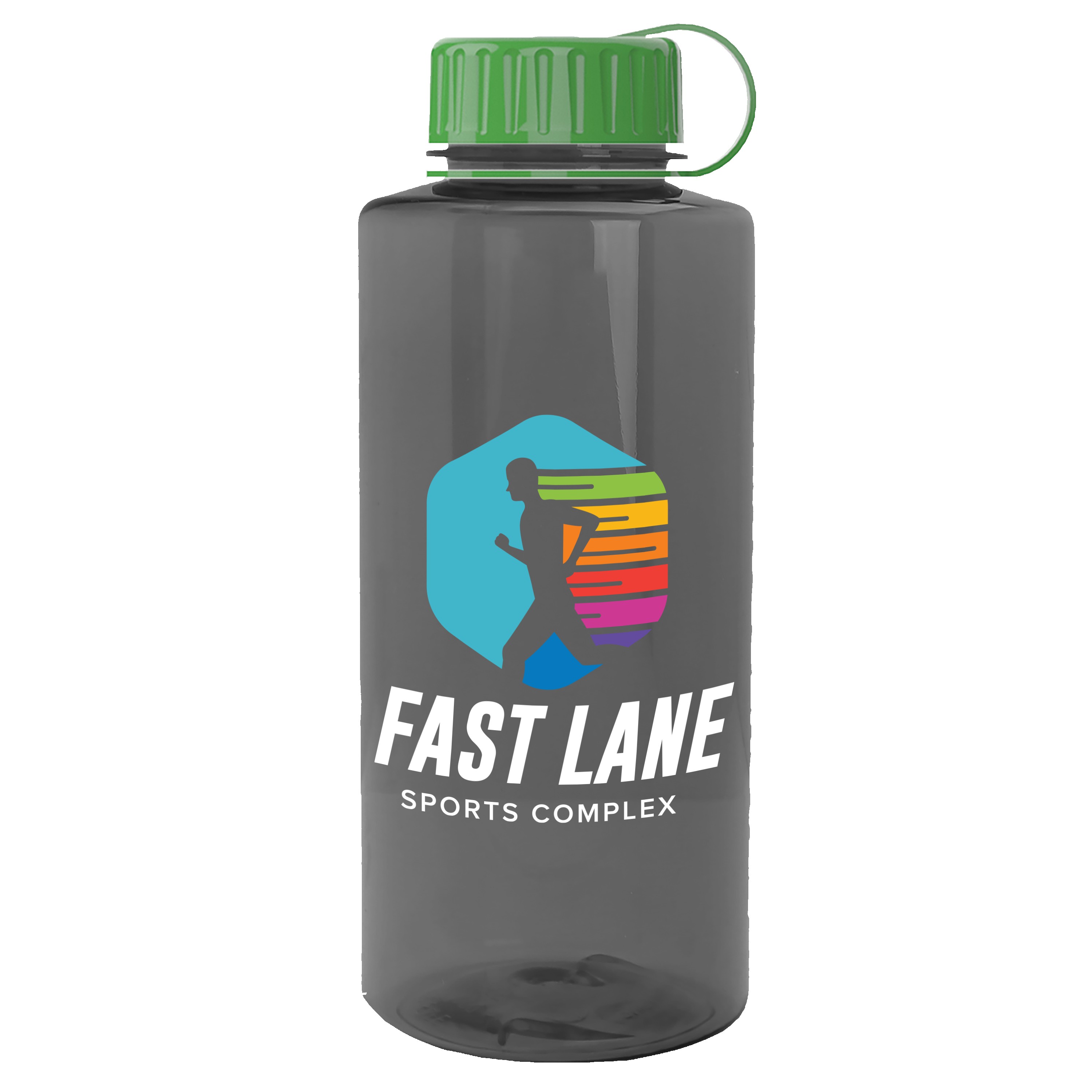 Garyline® Mountaineer Tritan® Renew Bottle with Tethered Lid - 36 oz. 2