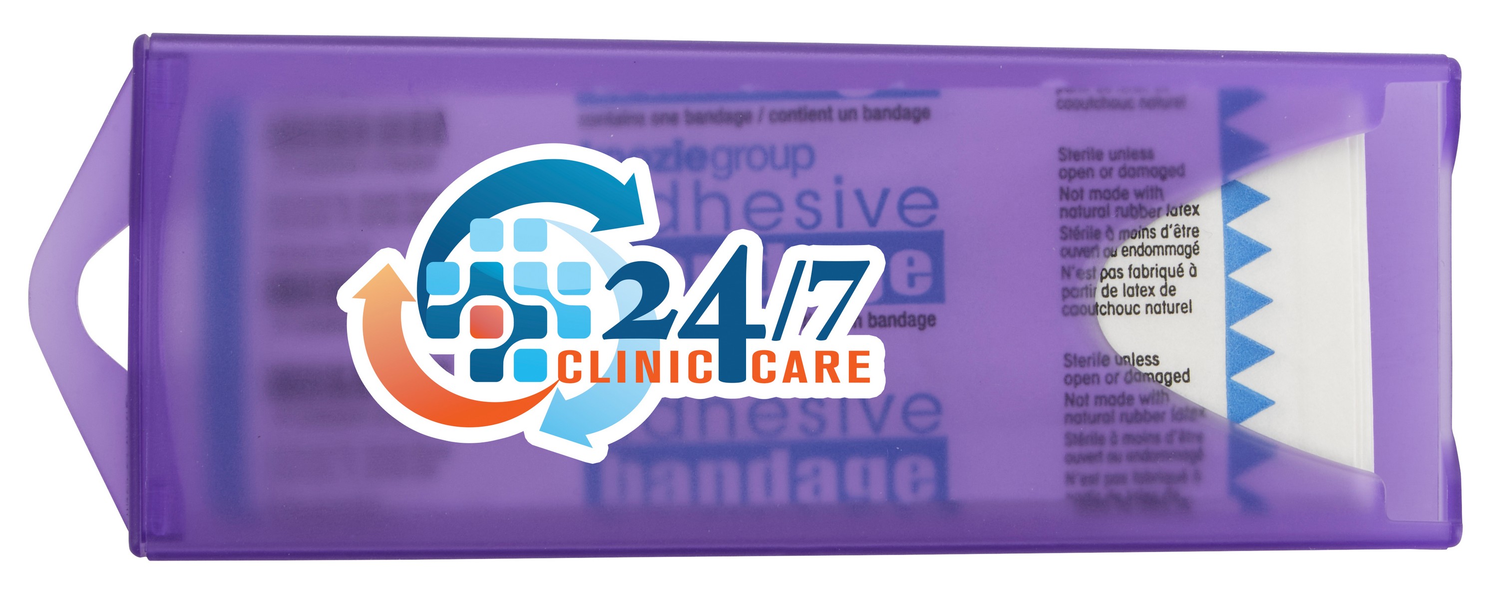 Good Value™ Original Colored Bandage Dispenser with Clear Bandages 2