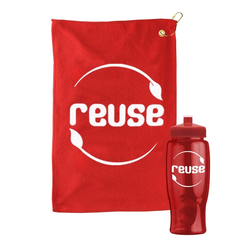 Golf Towel In A Transparent Bottle 1 Golf Towel In A Transparent Bottle 1