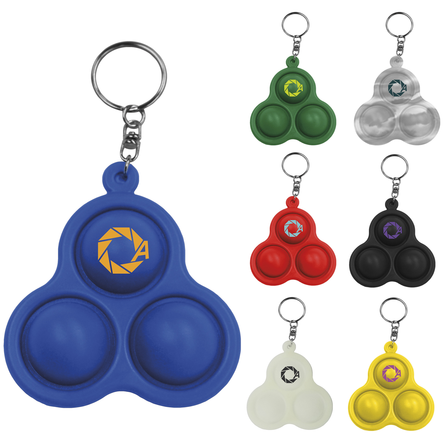 Universal Source® Pop 3 Bubbles Keychain 2