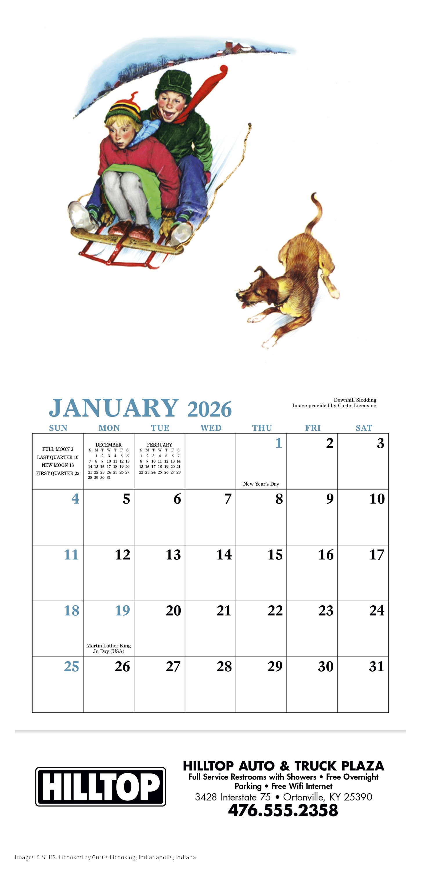 HotLine® Products Norman Rockwell Mini Calendar 2