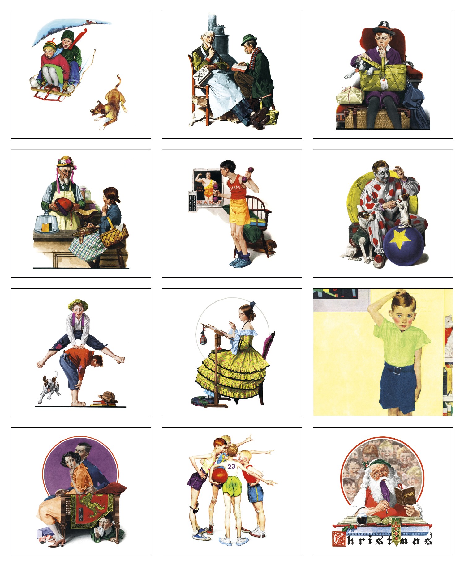 HotLine® Products Norman Rockwell Mini Calendar 2