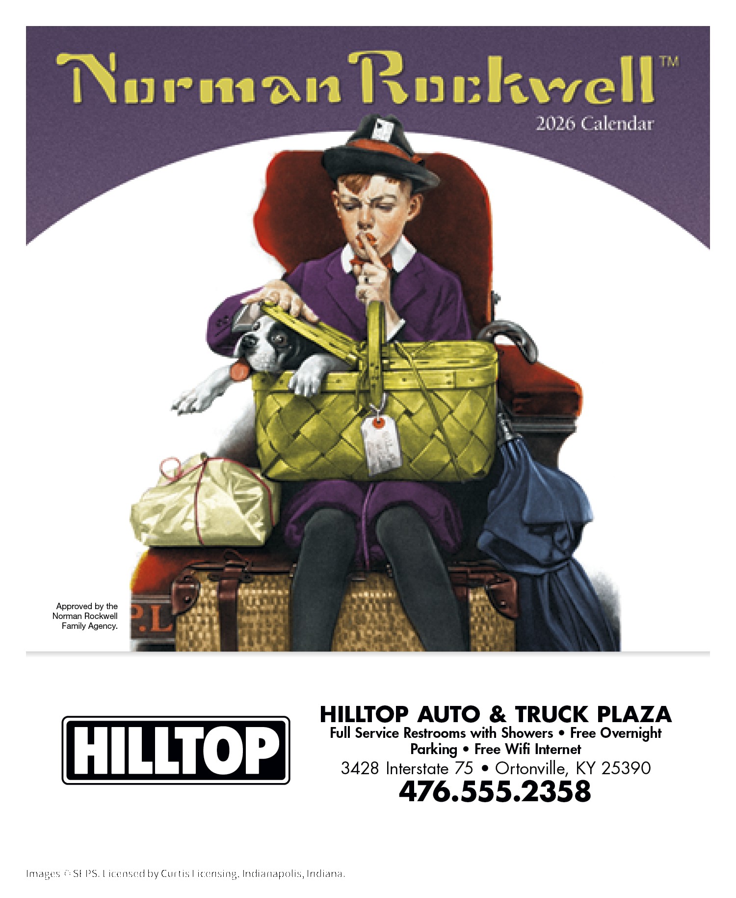 HotLine® Products Norman Rockwell Mini Calendar 2