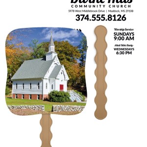 Skinner & Kennedy™ Little White Church - Pictorial Fan 2 Skinner & Kennedy™ Little White Church - Pictorial Fan 2