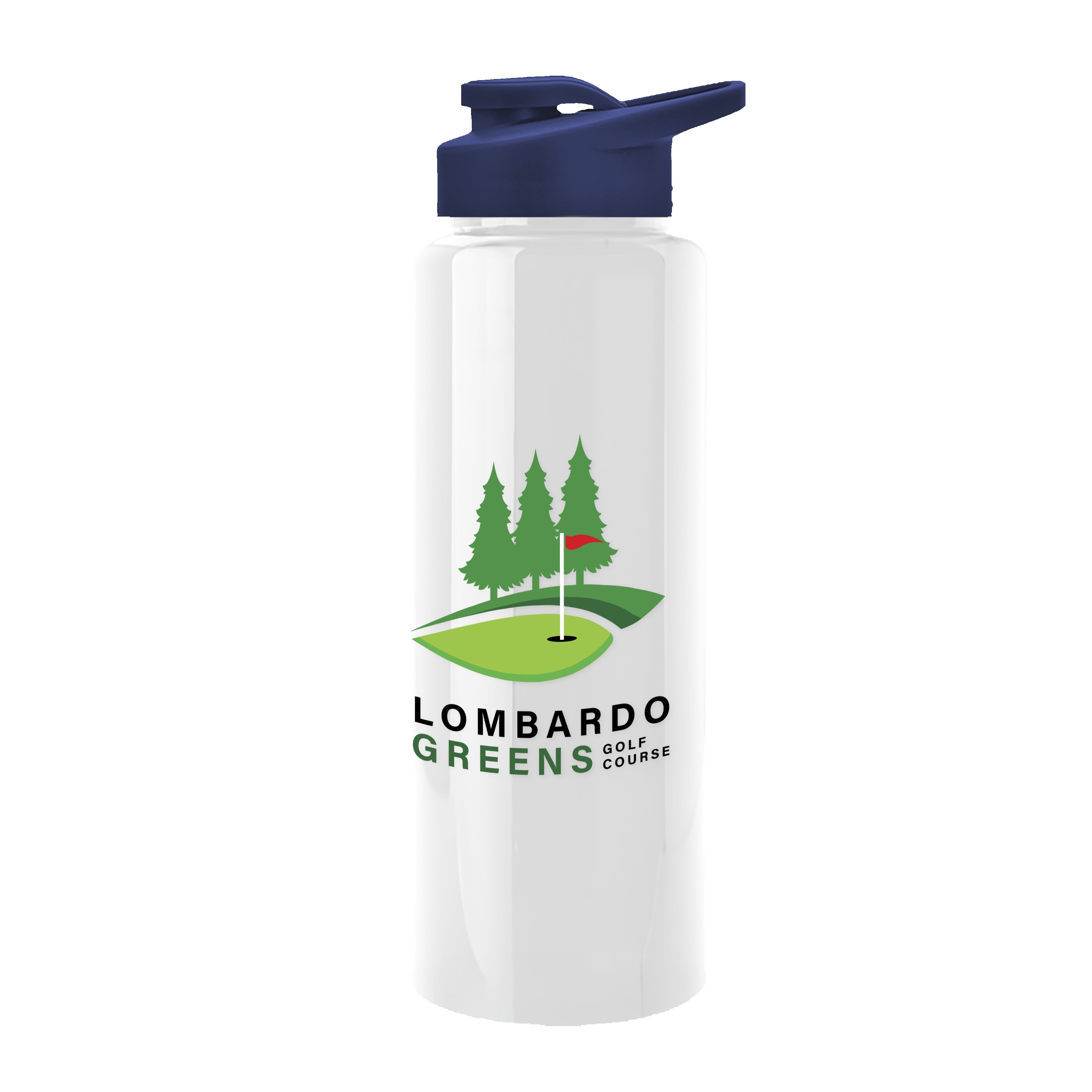 Garyline® Slim Fit RPET Bottle with Drink-Thru Lid - 32 oz. 2
