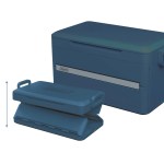 Coleman® Snap-N-Go™ 55-Quart Collapsible Hard-Sided Cooler - 26377_sapphire_folded and unfolded_blank.jpg Coleman® Snap-N-Go™ 55-Quart Collapsible Hard-Sided Cooler - 26377_sapphire_folded and unfolded_blank.jpg