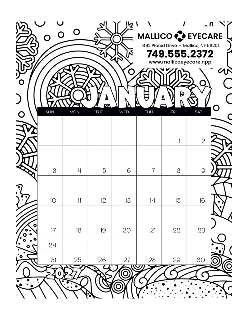 Triumph® Calendars Small Monthly Desk Pad Calendar - Coloring 2 Triumph® Calendars Small Monthly Desk Pad Calendar - Coloring 2
