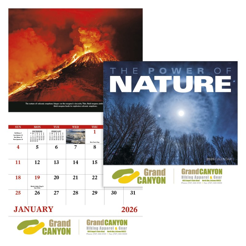 Good Value™ The Power of Nature - Stapled Calendar 2 Good Value™ The Power of Nature - Stapled Calendar 2
