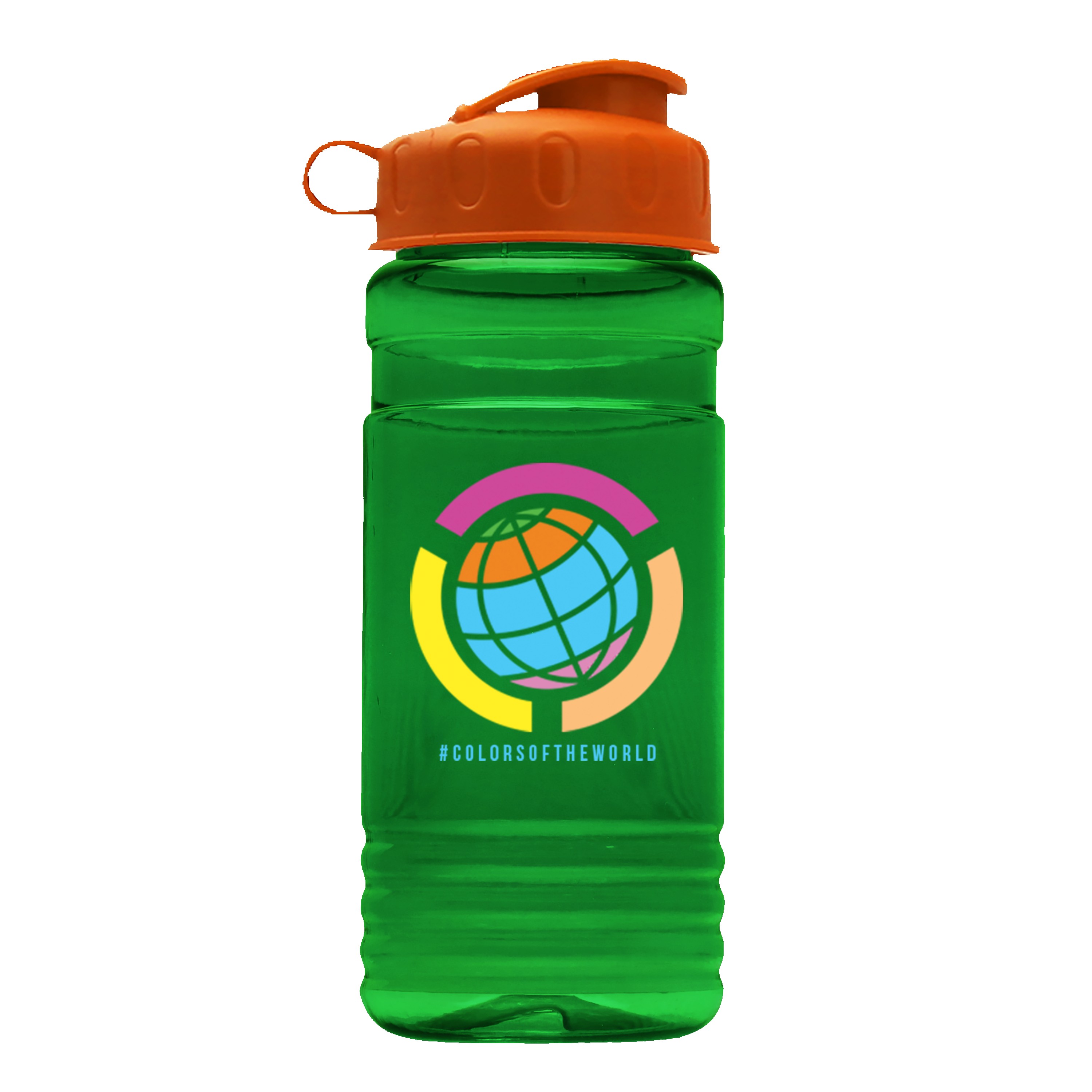 Garyline® RPET Bottle with Flip Lid - 20 oz. 2