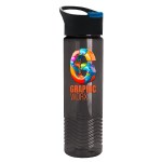Garyline® Wave Tritan® Bottle with Pop-Up Lid - 24 oz. - TRB24P_smoke_bottle_blackwithblue_lid_full.png Garyline® Wave Tritan® Bottle with Pop-Up Lid - 24 oz. - TRB24P_smoke_bottle_blackwithblue_lid_full.png