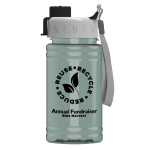 Garyline® Mini RPET Bottle with Quick-Snap Lid - 16 oz. 2 Garyline® Mini RPET Bottle with Quick-Snap Lid - 16 oz. 2