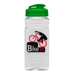 Garyline® Clear Bottle with Flip-Top Lid - 20 oz. - TB20U_clear_bottle_translucentgreen_lid_full.png Garyline® Clear Bottle with Flip-Top Lid - 20 oz. - TB20U_clear_bottle_translucentgreen_lid_full.png