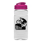 Garyline® Clear Bottle with Flip-Top Lid - 20 oz. - TB20U_clear_bottle_translucenthotpink_lid_1c.png Garyline® Clear Bottle with Flip-Top Lid - 20 oz. - TB20U_clear_bottle_translucenthotpink_lid_1c.png