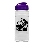 Garyline® Clear Bottle with Flip-Top Lid - 20 oz. - TB20U_clear_bottle_translucentviolet_lid_1c.png Garyline® Clear Bottle with Flip-Top Lid - 20 oz. - TB20U_clear_bottle_translucentviolet_lid_1c.png