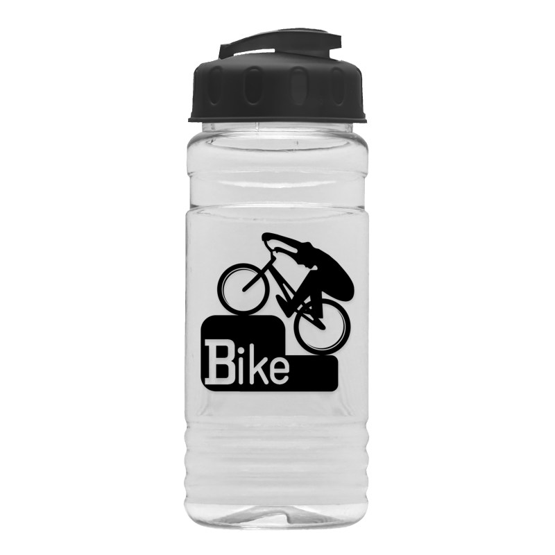 Garyline® Clear Bottle with Flip-Top Lid - 20 oz. 2 Garyline® Clear Bottle with Flip-Top Lid - 20 oz. 2
