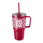 The Viking Collection® Nova Handle Mug - 20 oz. - CDKW091 Red with wraparound imprint The Viking Collection® Nova Handle Mug - 20 oz. - CDKW091 Red with wraparound imprint