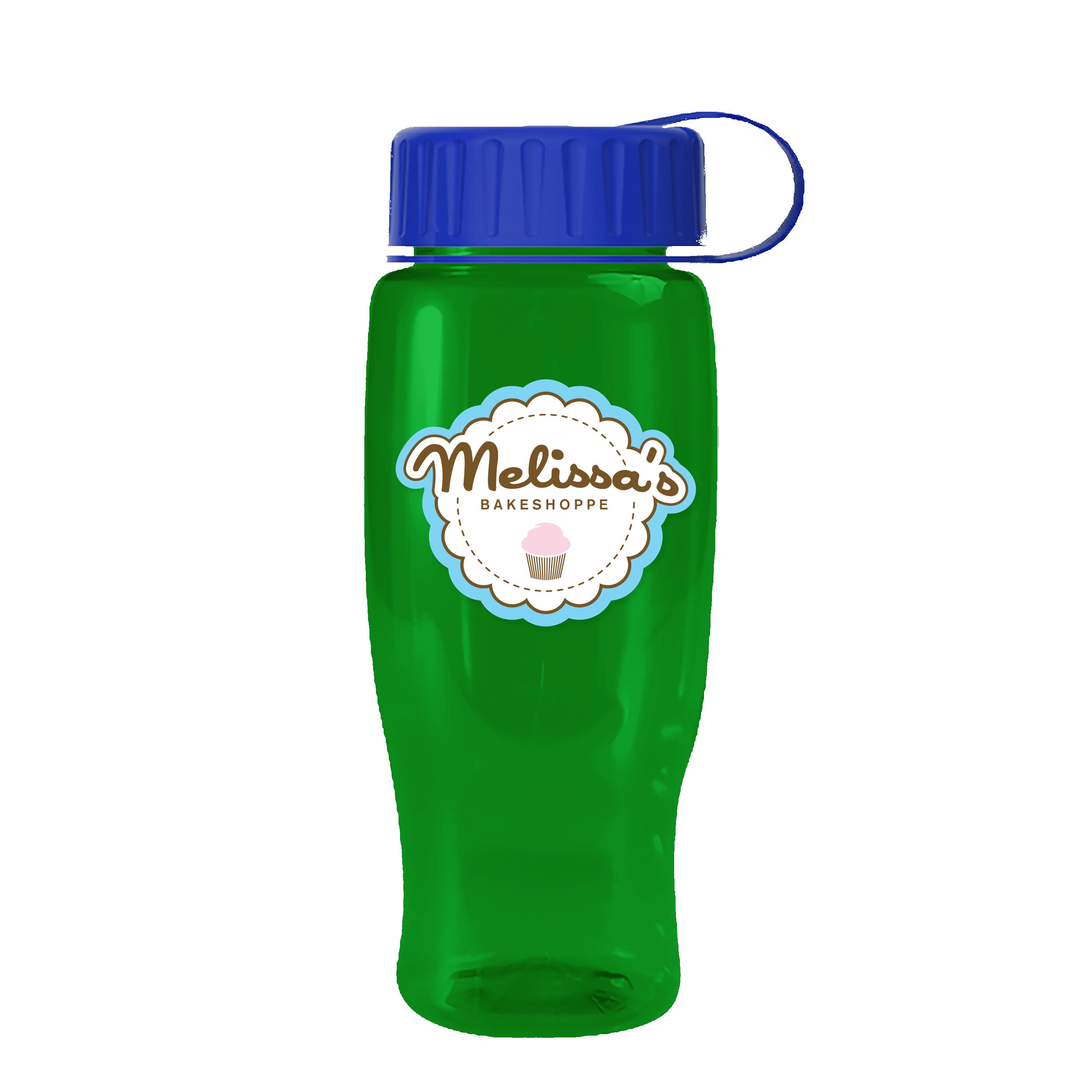 Garyline® Poly+ Recycled Bottle with Tethered Lid - 27 oz. 2