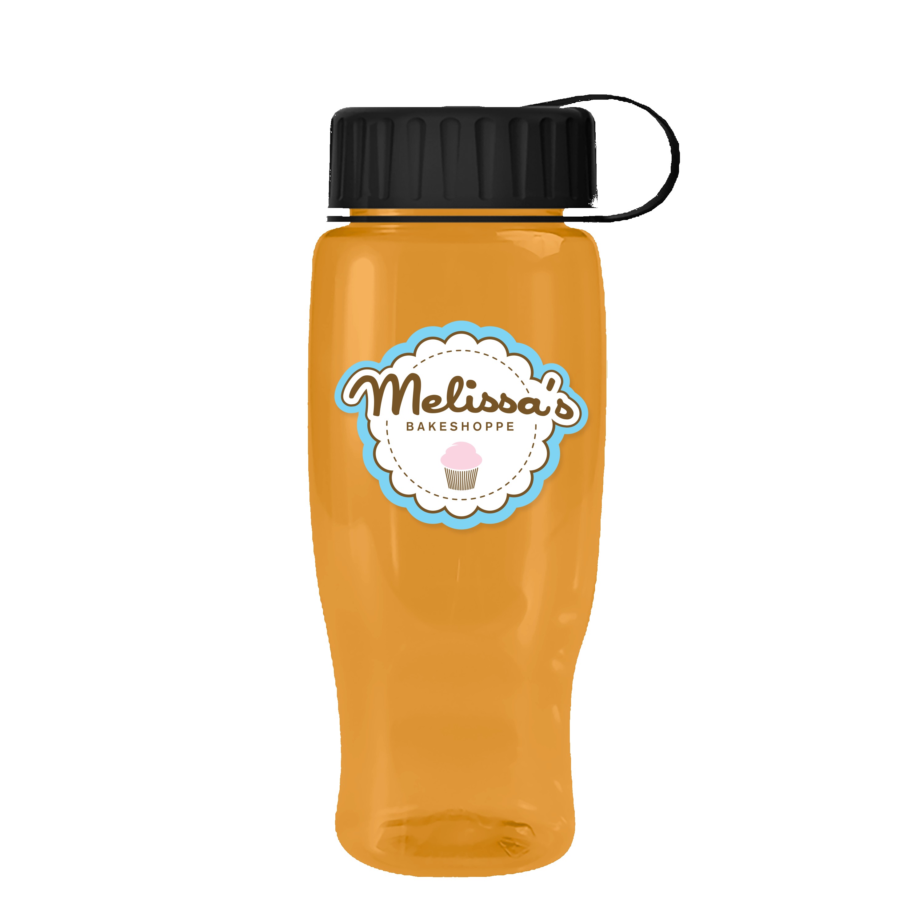 Garyline® Poly+ Recycled Bottle with Tethered Lid - 27 oz. 2