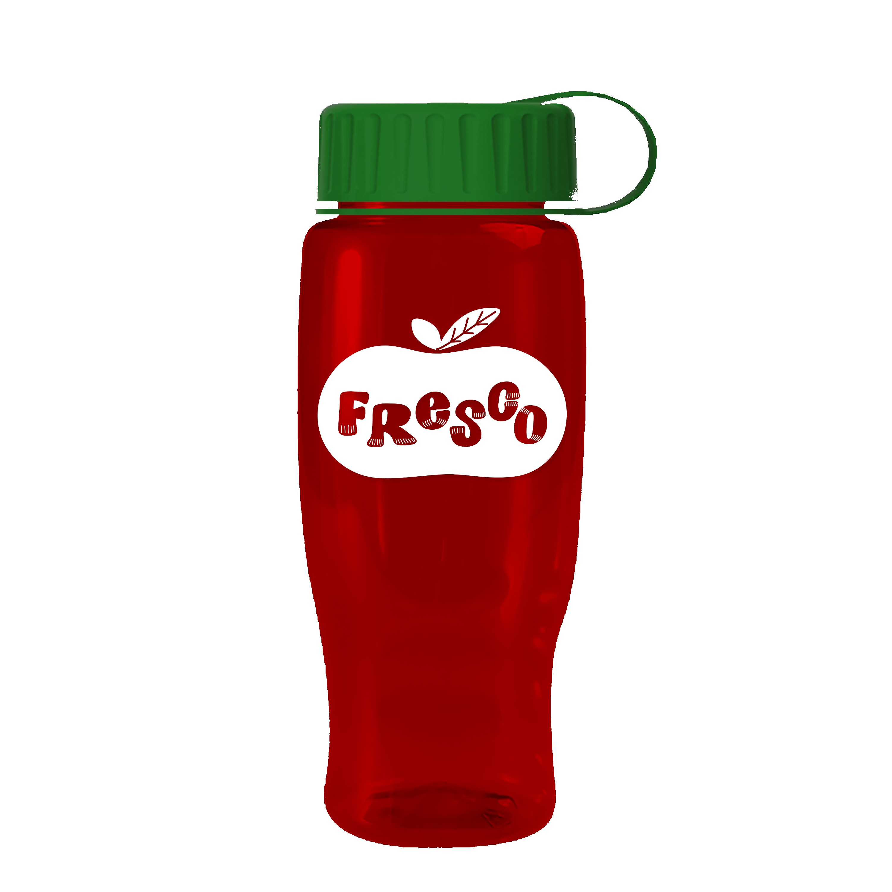 Garyline® Poly+ Recycled Bottle with Tethered Lid - 27 oz. 2