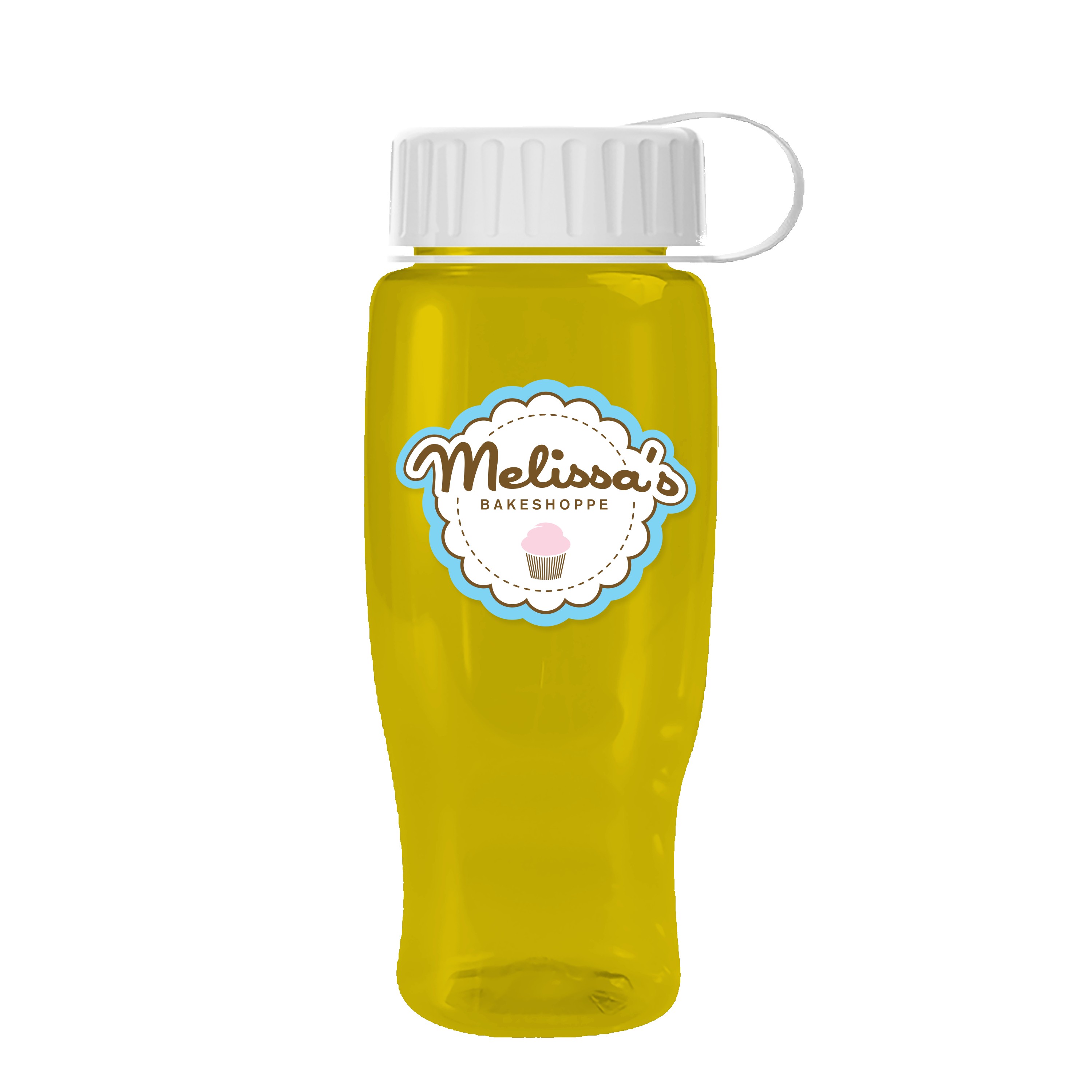 Garyline® Poly+ Recycled Bottle with Tethered Lid - 27 oz. 2