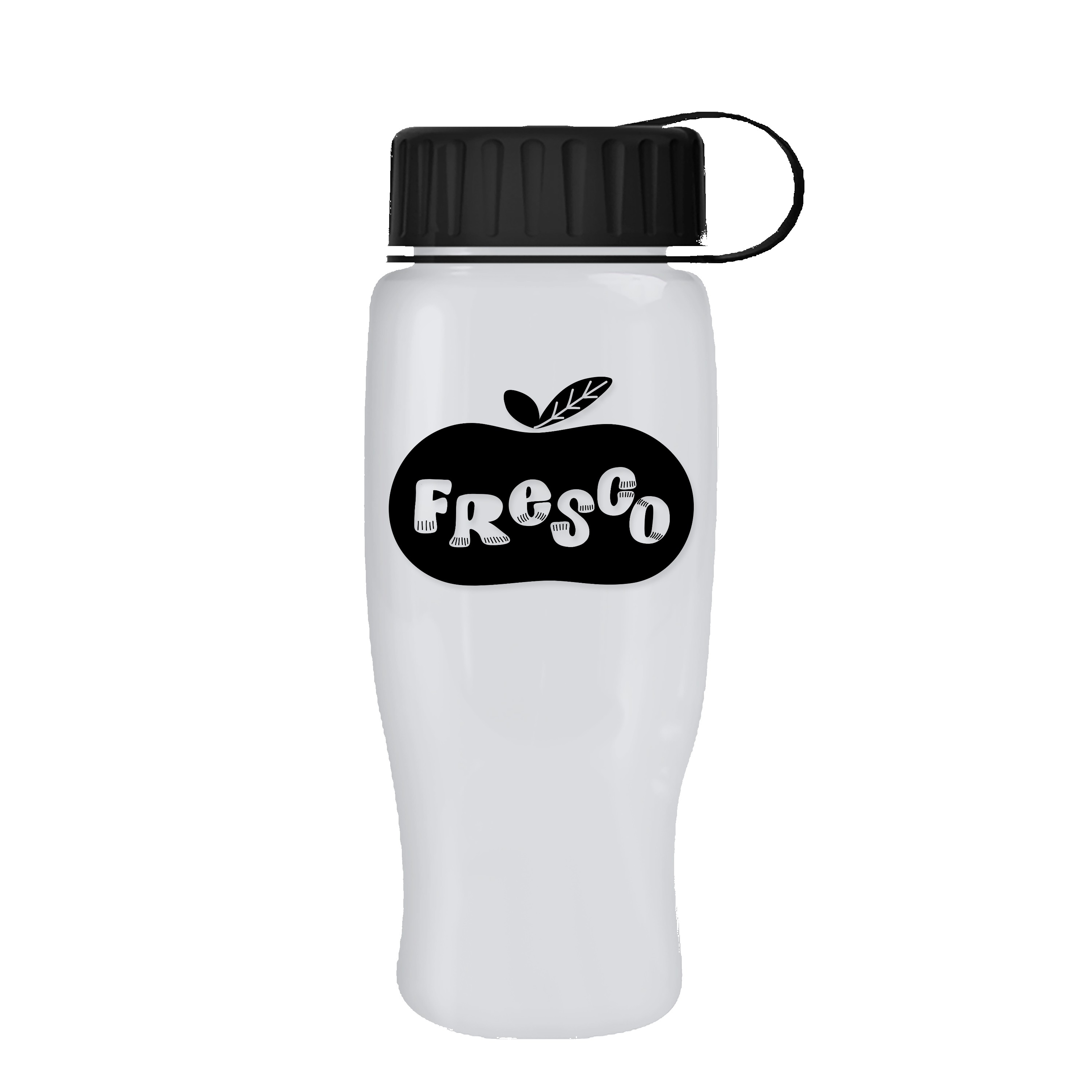 Garyline® Poly+ Recycled Bottle with Tethered Lid - 27 oz. 2