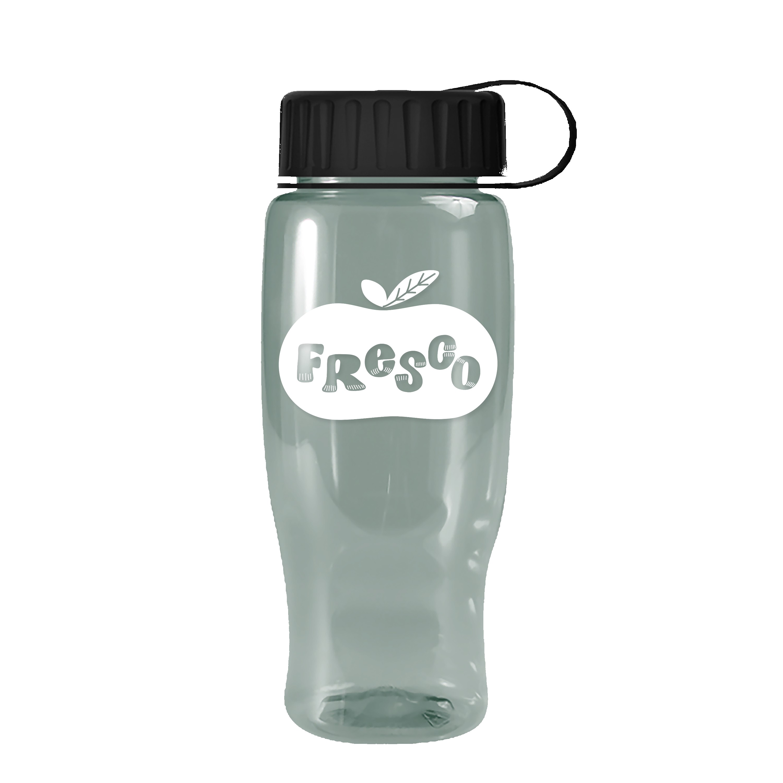 Garyline® Poly+ Recycled Bottle with Tethered Lid - 27 oz. 2