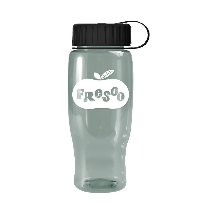 Garyline® Poly+ Recycled Bottle with Tethered Lid - 27 oz. 2 Garyline® Poly+ Recycled Bottle with Tethered Lid - 27 oz. 2