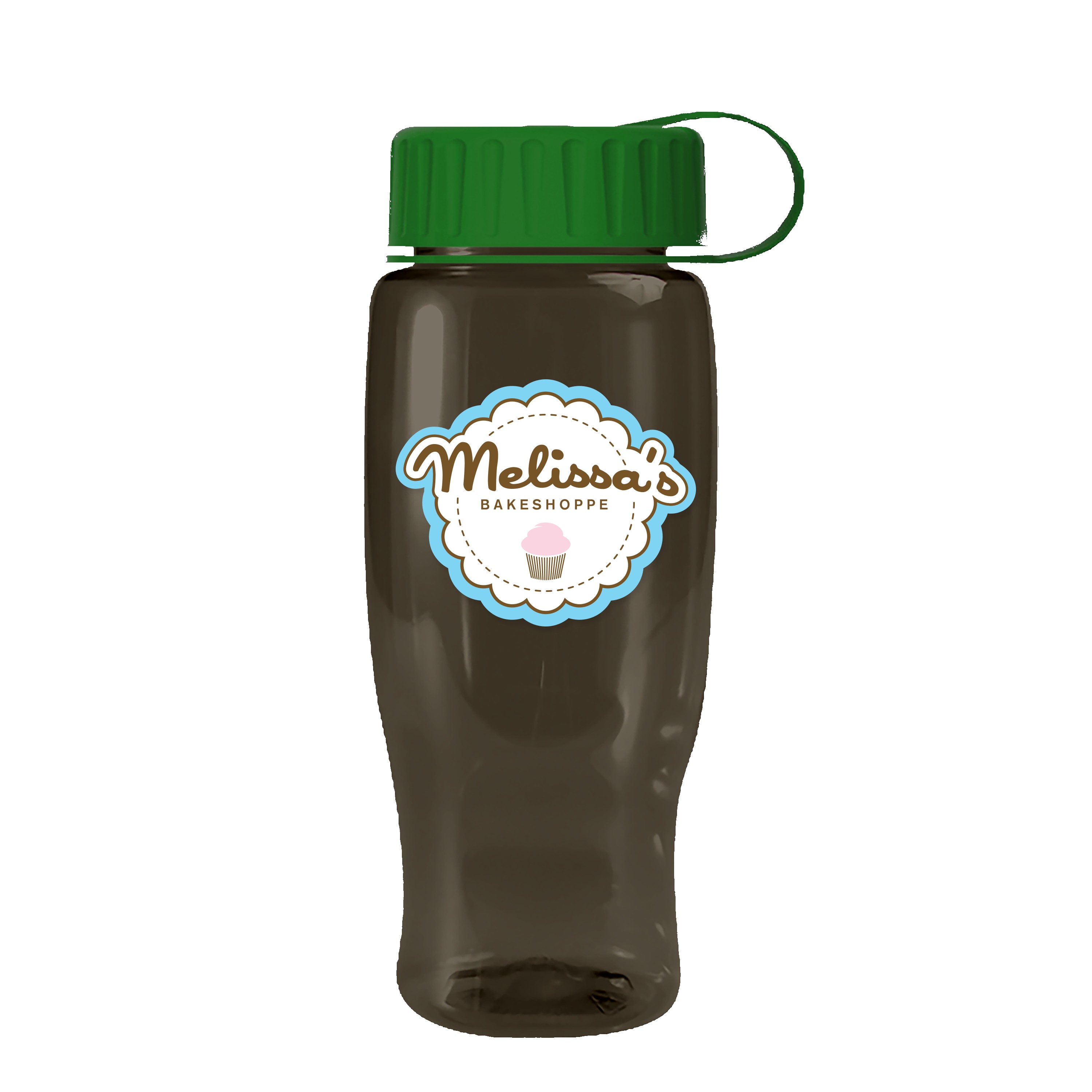 Garyline® Poly+ Recycled Bottle with Tethered Lid - 27 oz. 2