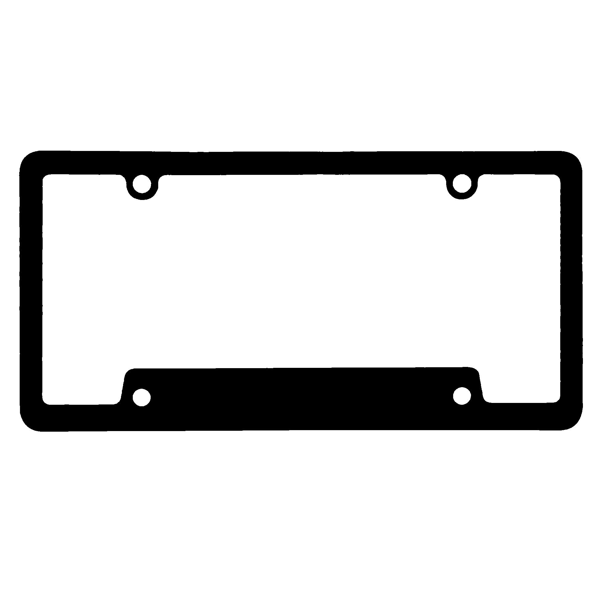 Corner View License Plate Frame 1