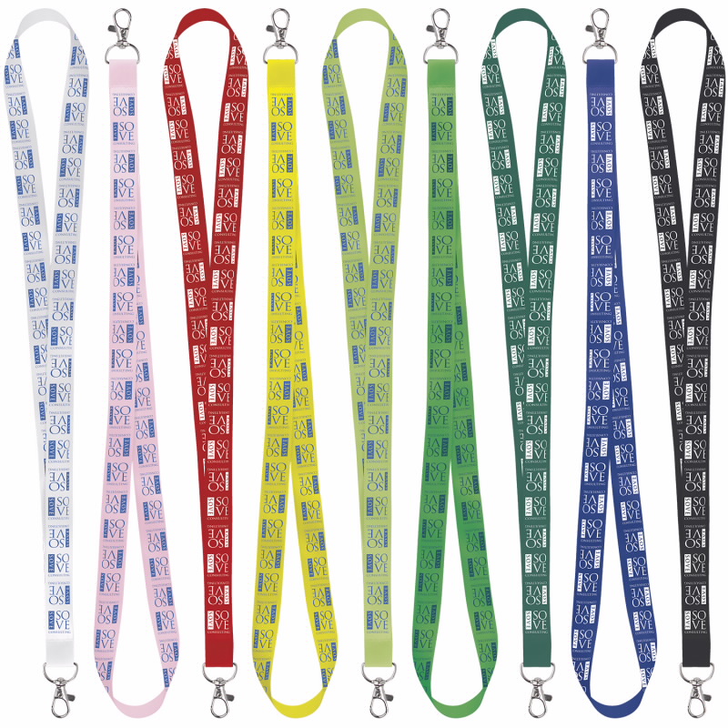 Universal Source® 3/4" Satin Screen Print Lanyard 2