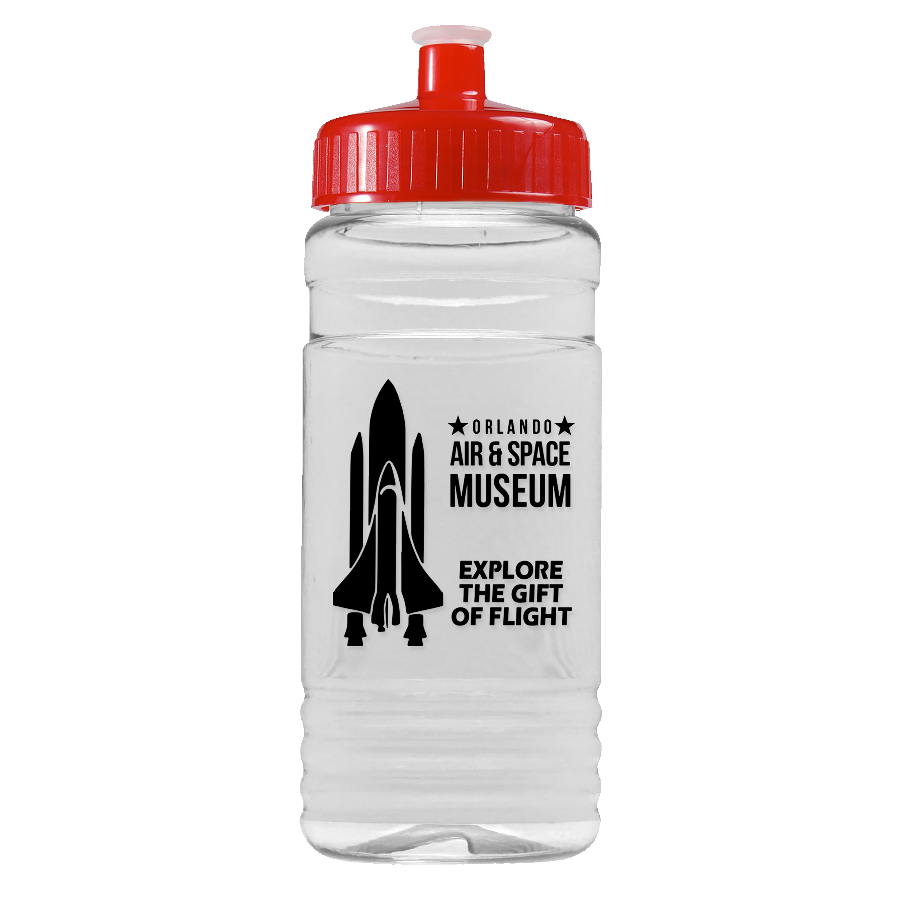 Garyline® Clear Bottle with Push-Pull Lid - 20 oz. 2
