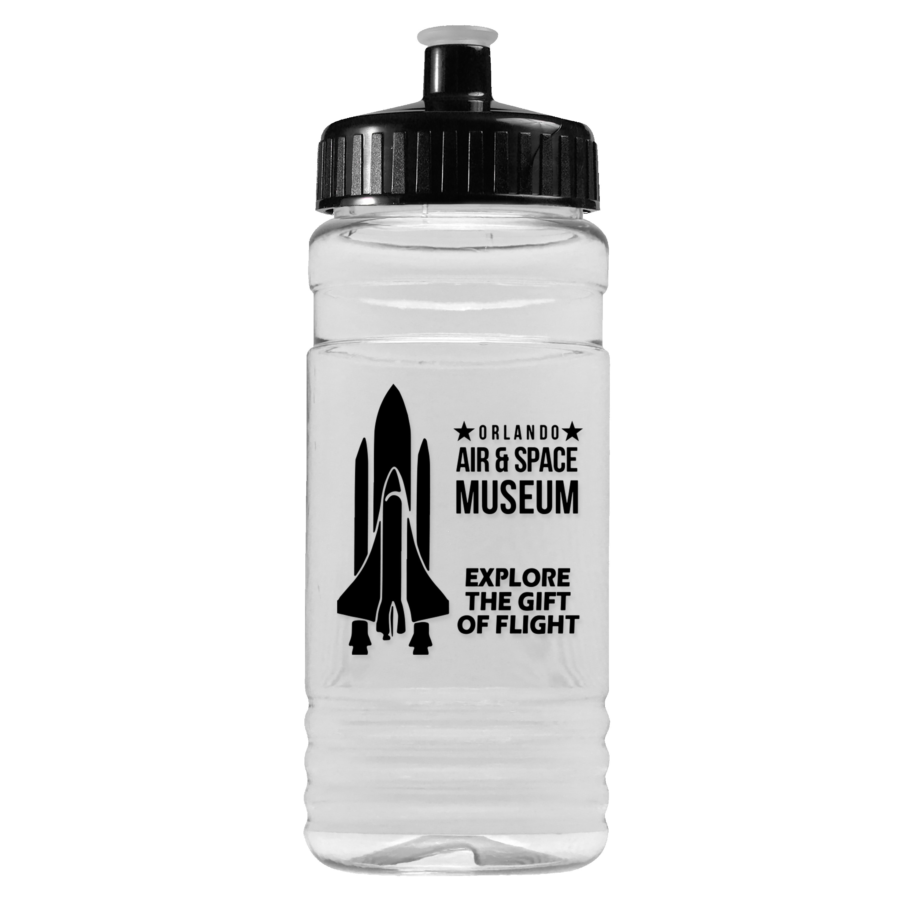 Garyline® Clear Bottle with Push-Pull Lid - 20 oz. 2