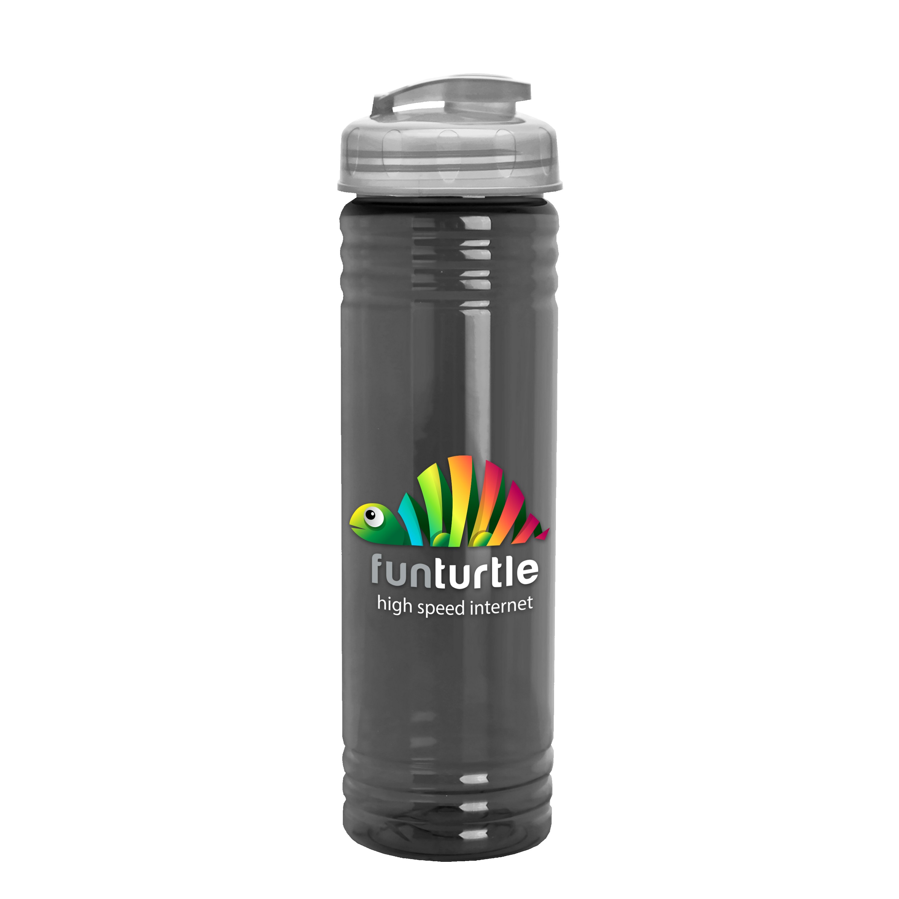 Garyline® Slim Fit RPET Bottle with Flip-Top Lid - 24 oz. 2