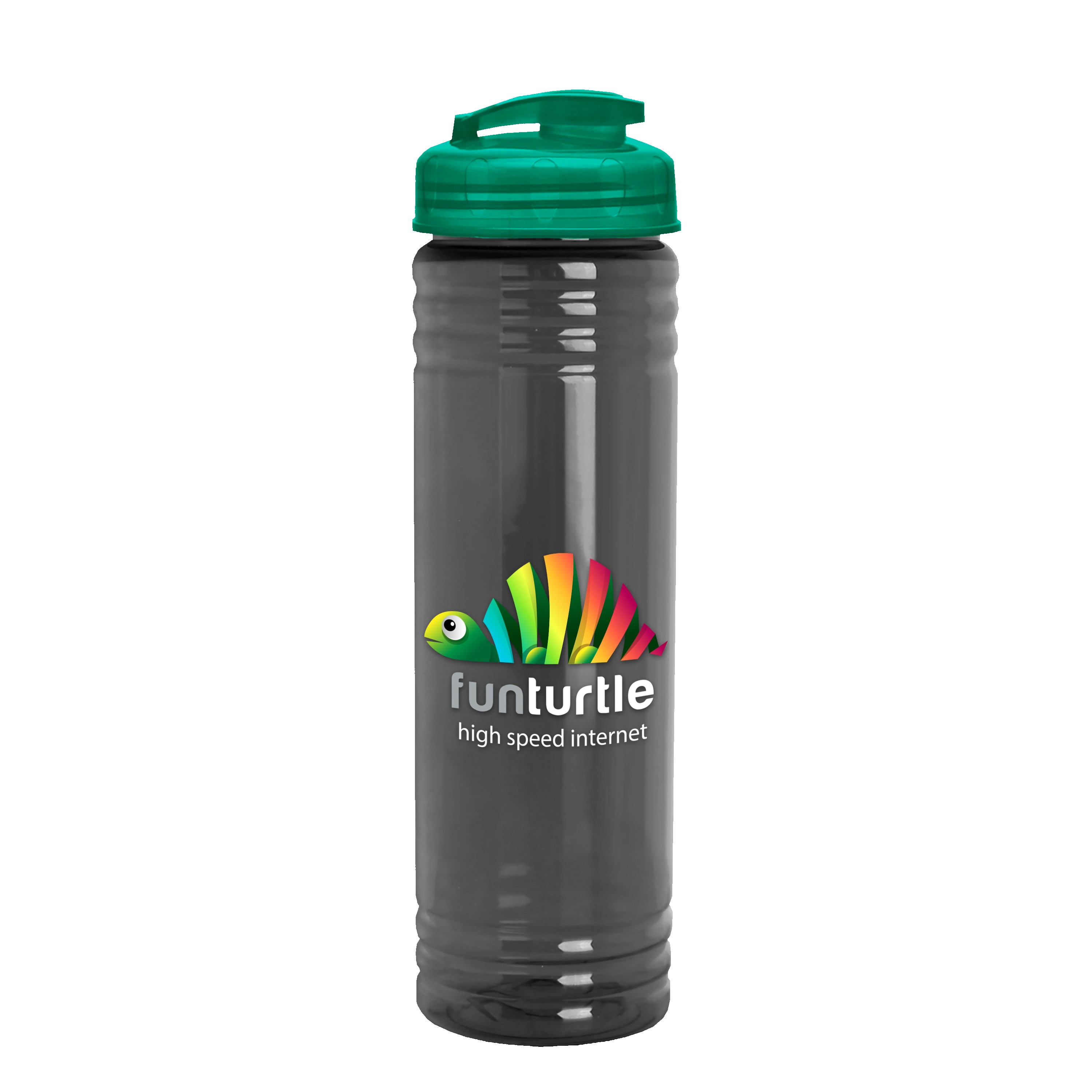 Garyline® Slim Fit RPET Bottle with Flip-Top Lid - 24 oz. 2