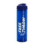 Garyline® Slim Fit RPET Bottle with Flip-Top Lid - 24 oz. - RP24U_translucentblue_bottle_navyblue_lid_1c.png Garyline® Slim Fit RPET Bottle with Flip-Top Lid - 24 oz. - RP24U_translucentblue_bottle_navyblue_lid_1c.png