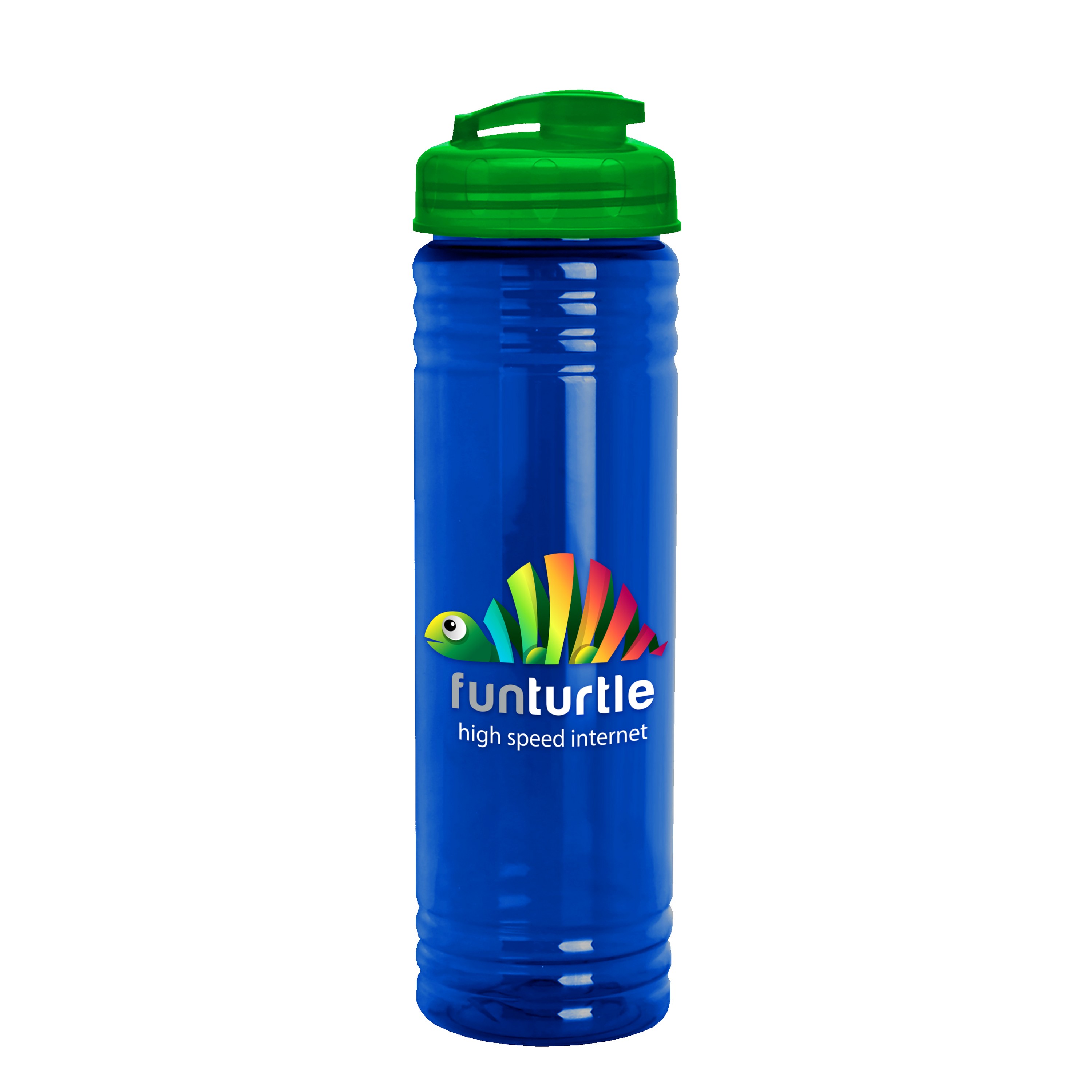 Garyline® Slim Fit RPET Bottle with Flip-Top Lid - 24 oz. 2