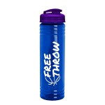 Garyline® Slim Fit RPET Bottle with Flip-Top Lid - 24 oz. - RP24U_translucentblue_bottle_translucentviolet_lid_1c.png Garyline® Slim Fit RPET Bottle with Flip-Top Lid - 24 oz. - RP24U_translucentblue_bottle_translucentviolet_lid_1c.png